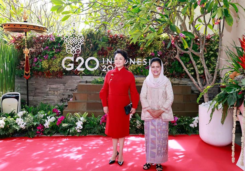 Isteri Presiden China Sertai Acara Pasangan Pemimpin G20