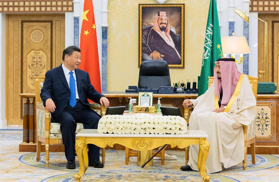 Xi Bertemu dengan Raja Arab Saudi