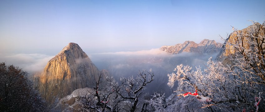 Gunung Huashan, Lautan Awan Menanti