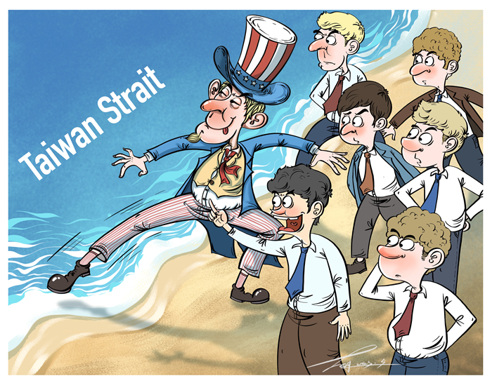 Kartun oleh Tan Xiguang. (Foto diperoleh untuk People.cn. Penggunaan tanpa izin adalah dilarang.)