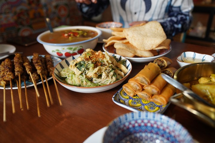 Makanan Indonesia di restoran Cai Chenghao (gambar diambil pada 2 Mac). Foto oleh wartawan Agensi Berita Xinhua, Zhao Huan