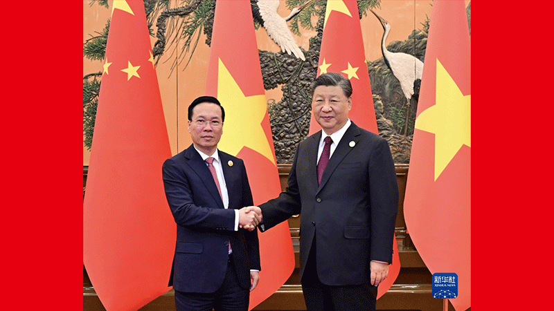 Xi Bertemu Presiden Vietnam