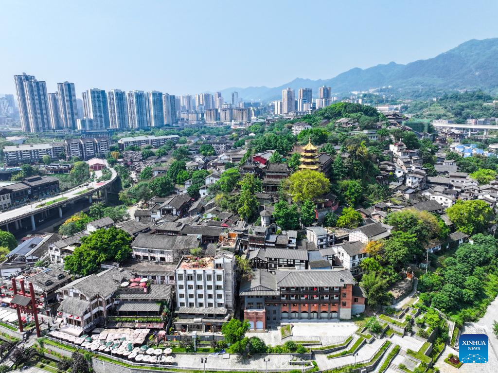 Pemandangan Bandar Purba di Chongqing SW China