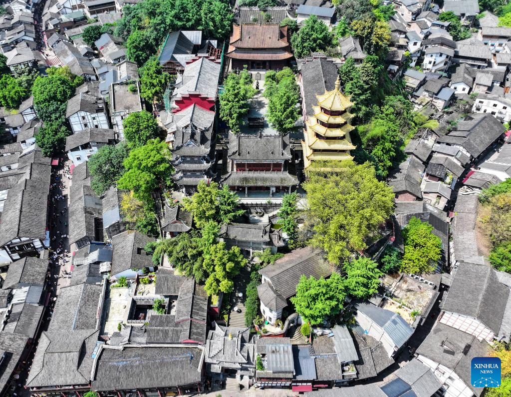 Pemandangan Bandar Purba di Chongqing SW China