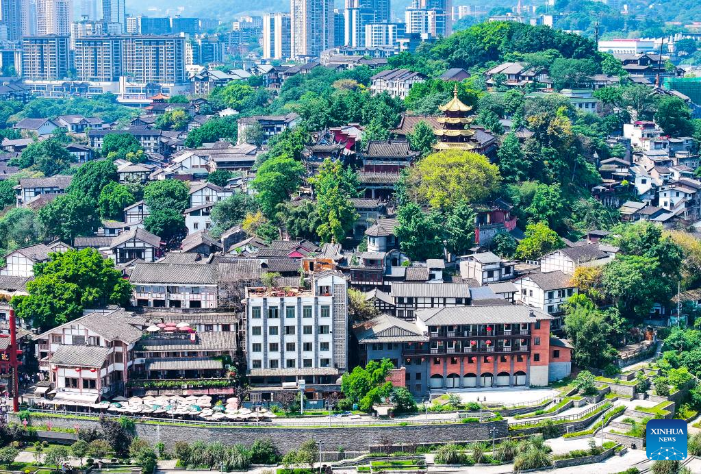 Pemandangan Bandar Purba di Chongqing SW China