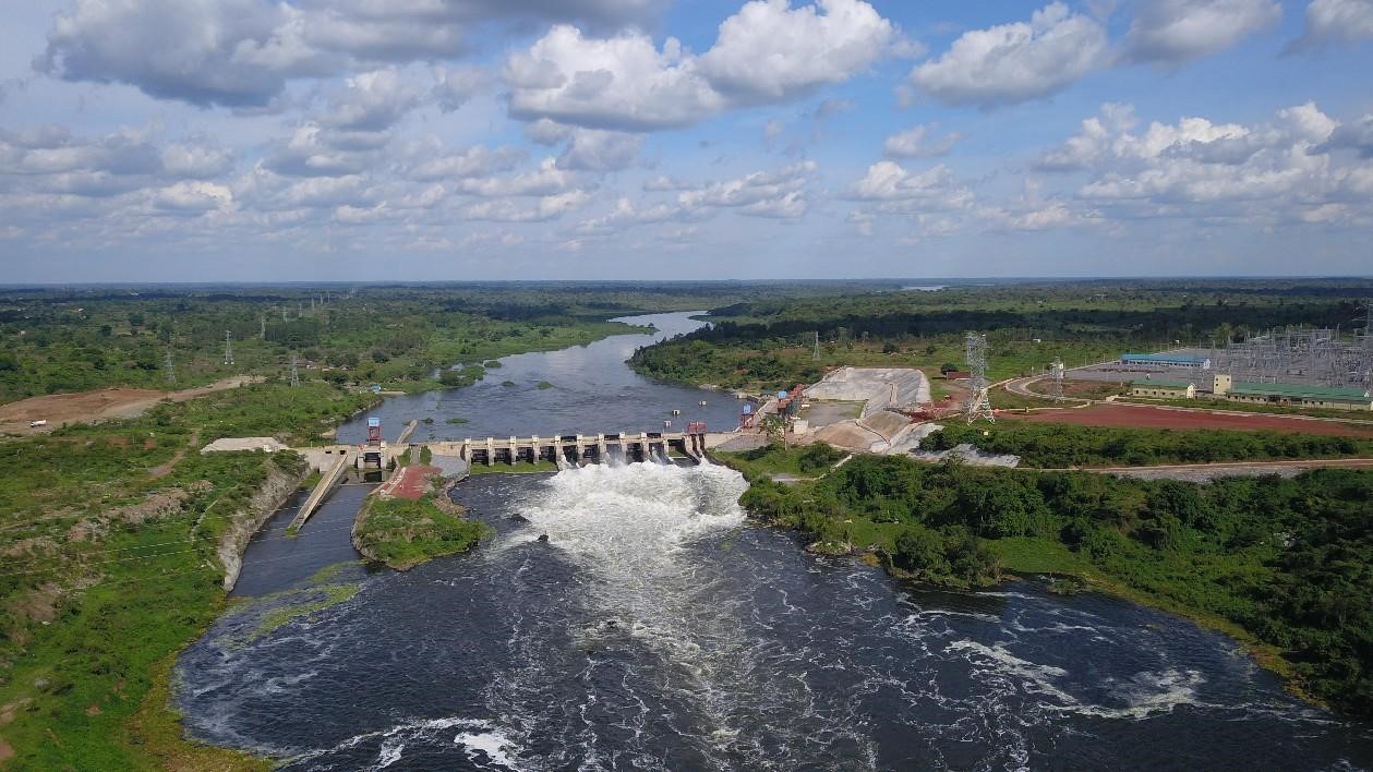 Foto memaparkan Loji Kuasa Hidro Karuma yang dibina oleh China di Uganda. (Foto/Wang Jian)
