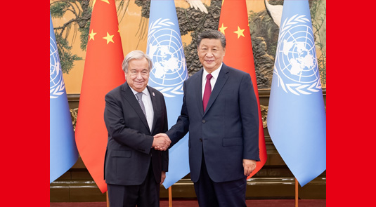 Xi Bertemu Guterres