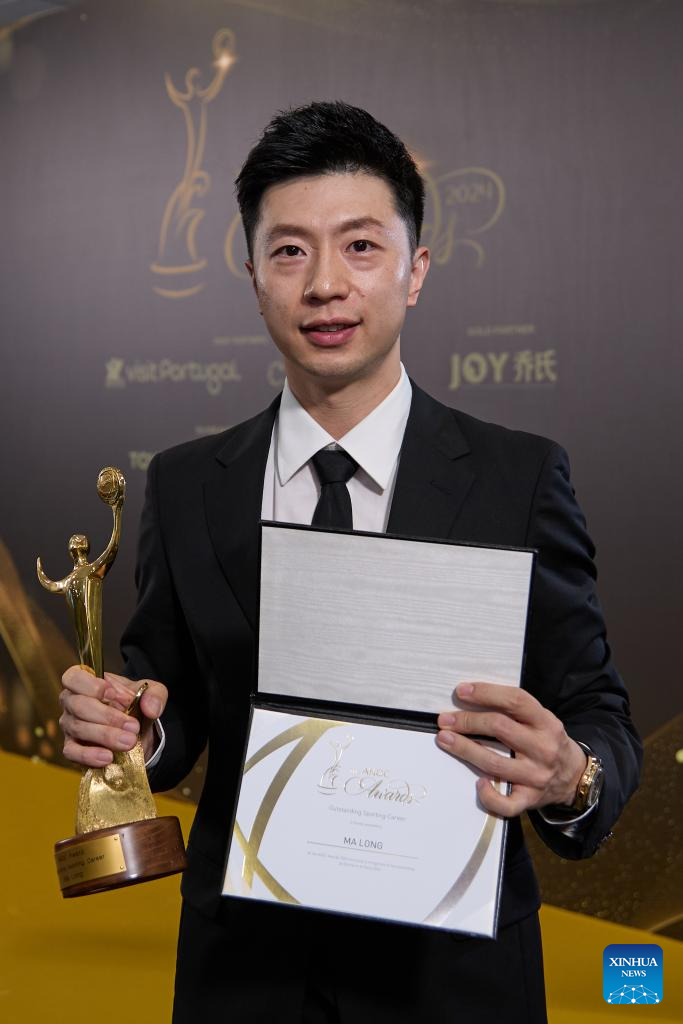 Jaguh Pingpong China Ma Long Menang Anugerah Kerjaya Sukan Cemerlang ANOC