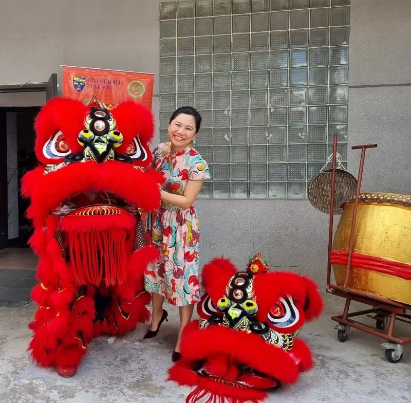 Zhao Wanzhen, Pengarah (China) Institut Kongzi, Universiti Malaya. (Foto ihsan individu yang diwawancara) 