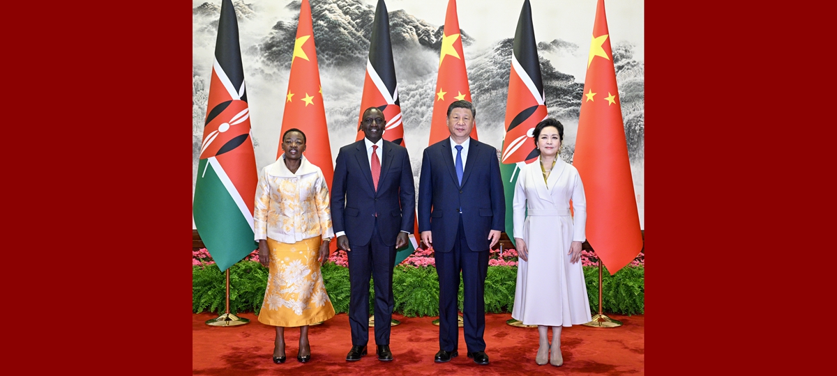 Presiden Xi Jinping Adakan Pertemuan dengan Presiden Kenya di Beijing