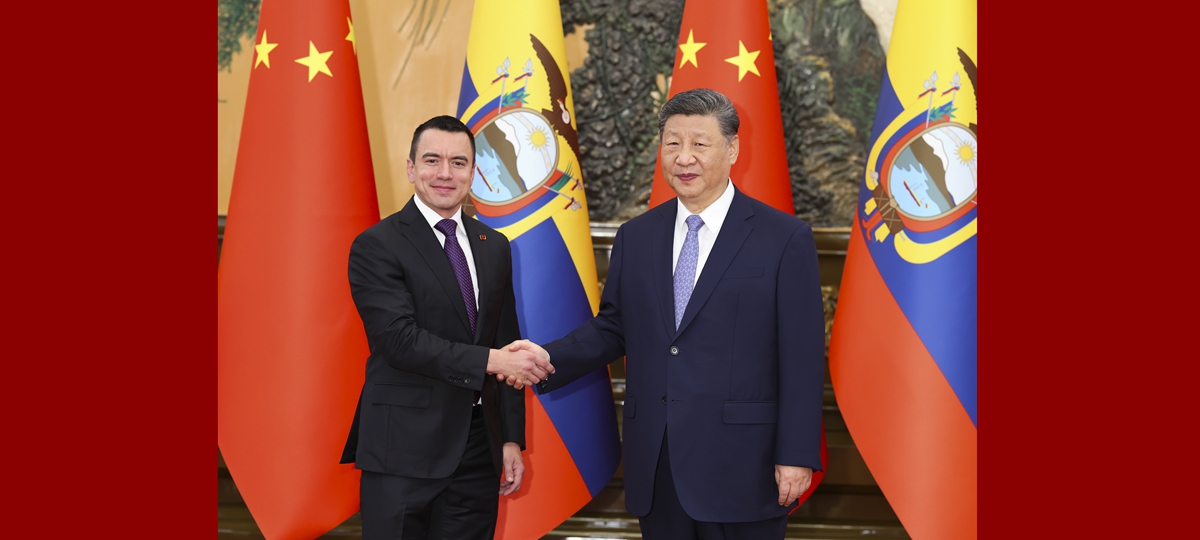 Xi Terima Kunjungan Presiden Ecuador