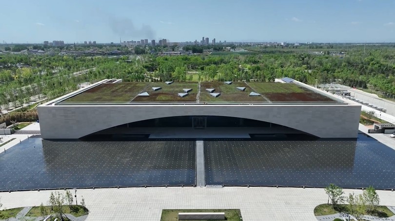 Foto menunjukkan Pusat Pengkomputeran Bandar Xiong’an di Kawasan Baru Xiong’an, provinsi Hebei, utara China. (Foto ihsan biro publisiti dan hal ehwal ruang siber Kawasan Baru Xiong’an)