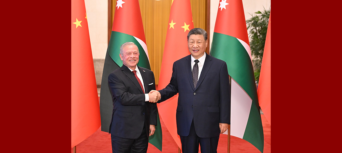 Xi Terima Kunjungan Raja Jordan Abdullah II