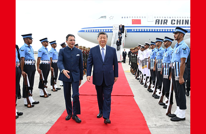 Xi Selamat Tiba di New Delhi
