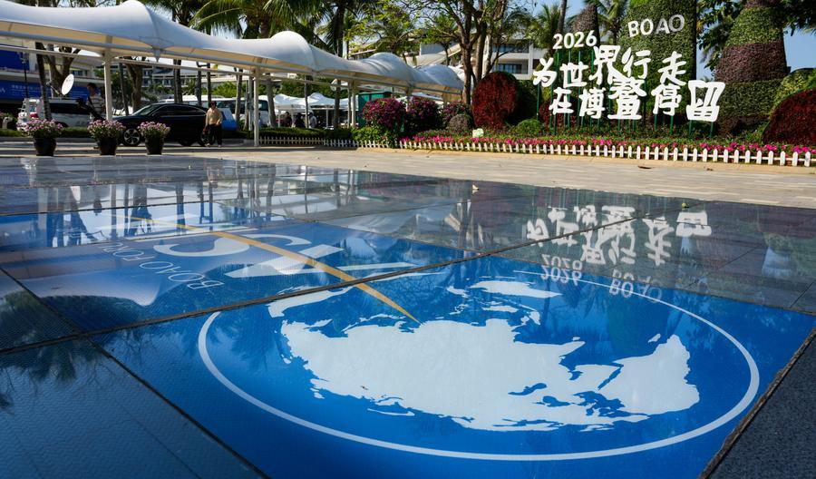 Foto bertarikh 23 Mac 2026 ini menunjukkan jubin lantai luar fotovolta di zon demonstrasi karbon sifar Boao, provinsi Hainan, selatan China. (Xinhua/Yang Guanyu)